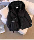 Parka d’hiver chaude à capuche (fausse fourrure) – Neuve – Taille M,L.Xl.