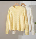 Pull en maille torsadée 100% COTON – Neuf avec étiquette