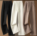 Pantalon fluide en maille côtelée taille haute – Style Casual Cozy – Neuf